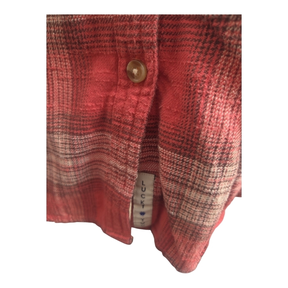 Lucky Brand Pink Plaid Button-Down Shirt - Picture 3 of 10